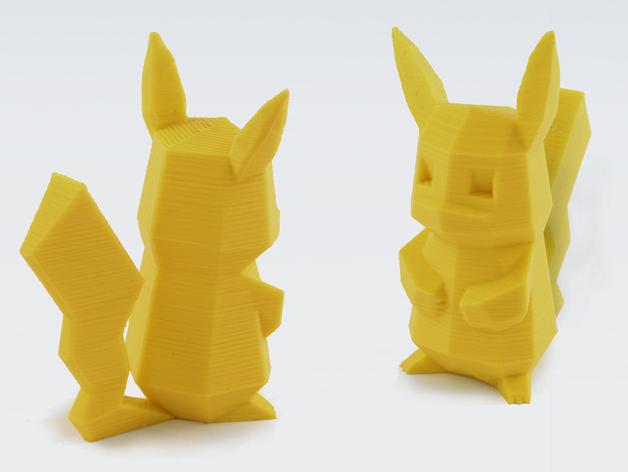 皮卡丘 3D打印模型渲染图